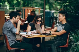 Working Together Over Coffee