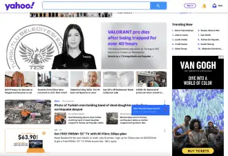 Yahoo Homepage